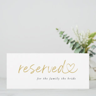 Sinal de Casamento Reservado Minimalista Moderno