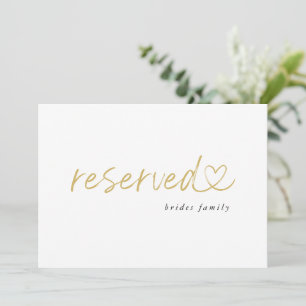 Sinal de Casamento Reservado Minimalista Moderno