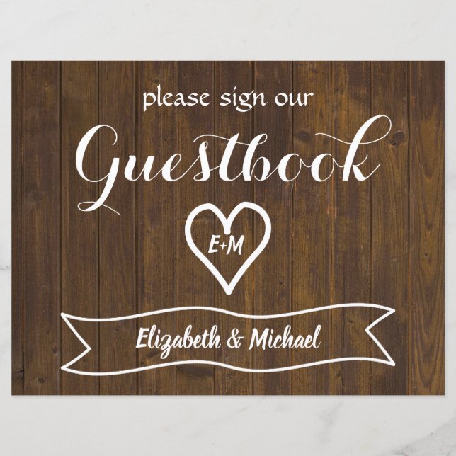 Sinal de Casamento Russo Guestbook Por Favor Orçam (Frente)