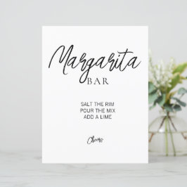 Sinal de Chá de panela Minimalista Margarita