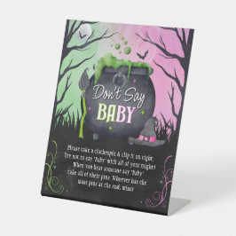 Sinal de Chuvada de Bebê de Outono de Halloween Nã