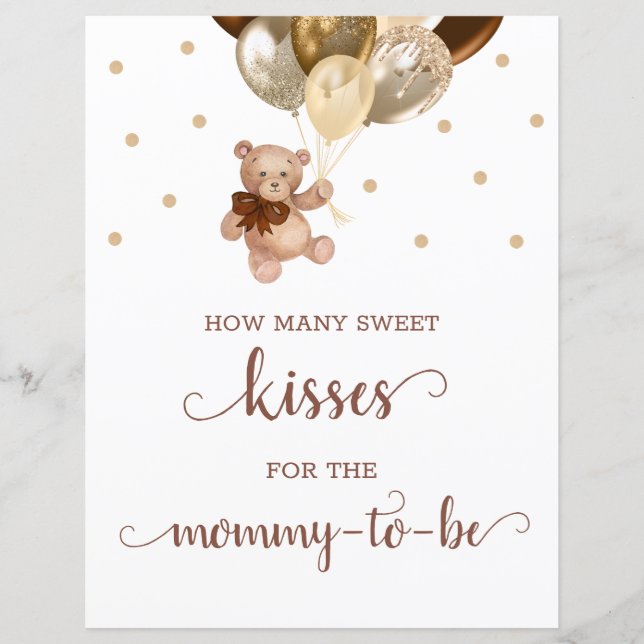 Sinal de Chuvade Bebê do Jogo de Urso de Pelúcia Q (Frente)