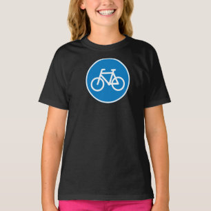 Sinal de ciclovia Girls T-Shirt
