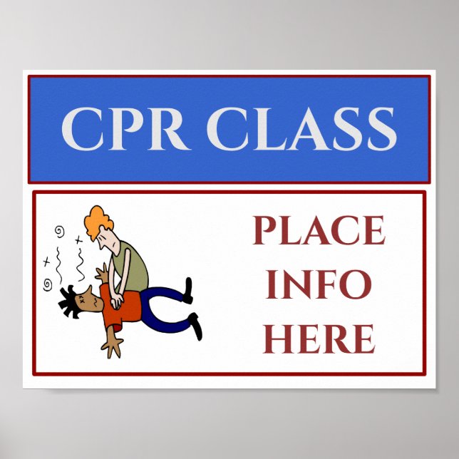 Sinal de Classe CPR, adicionar ou editar Poster de (Frente)