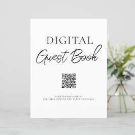 Sinal de código QR do Livro de Convidado Digital M