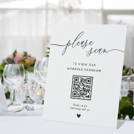 Sinal de Código QR do Programa de Casamento de Cal