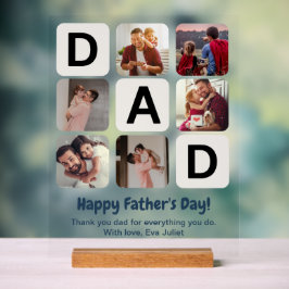 Sinal de Colagem de Fotografias do Dia de os pais