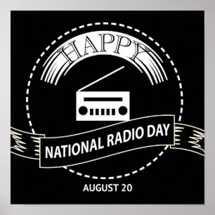 Sinal de Dia da Rádio Nacional e Poster de Crachá
