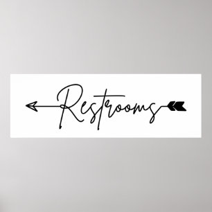 Sinal de direção da restauração à esquerda, Poster