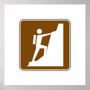 Sinal de Escala de Pedra Poster