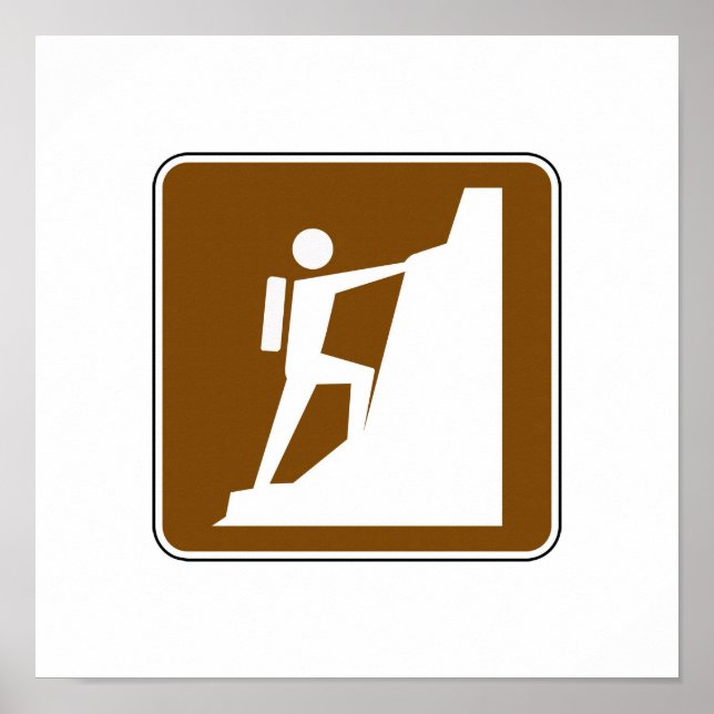 Sinal de Escala de Pedra Poster (Frente)