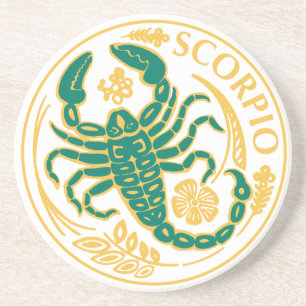 Sinal de Escorpião do Zodíaco numa Porta copos