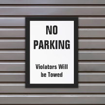 Sinal de Estacionamento Personalizado Magnético -