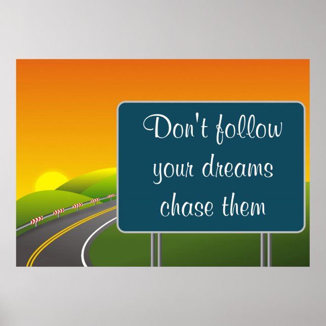 Sinal de estrada Poster (Frente)