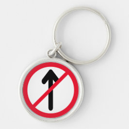 Sinal de estrada sem entrada | Chaveiro Premium