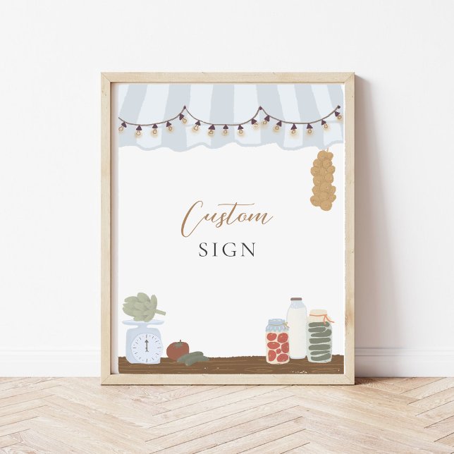 Sinal de Farmer's Market Party (Criador carregado)