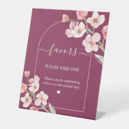 Sinal de Favor do Arco Floral Moderno Terrestre