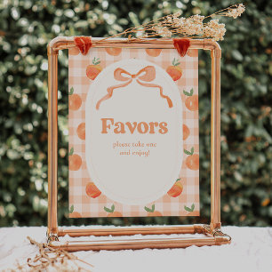 Sinal de Favoritos Peach 8x10 Polegadas
