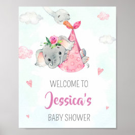 Sinal de festa de boas-vindas da loja poster de el