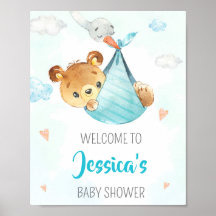 Sinal de festa de boas-vindas de Stort poster