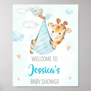 Sinal de festa de boas-vindas de Stort poster