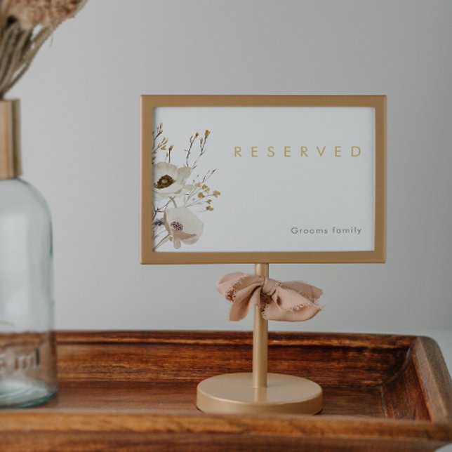 Sinal de Flor Selvagem Whimsical Reservado (Criador carregado)
