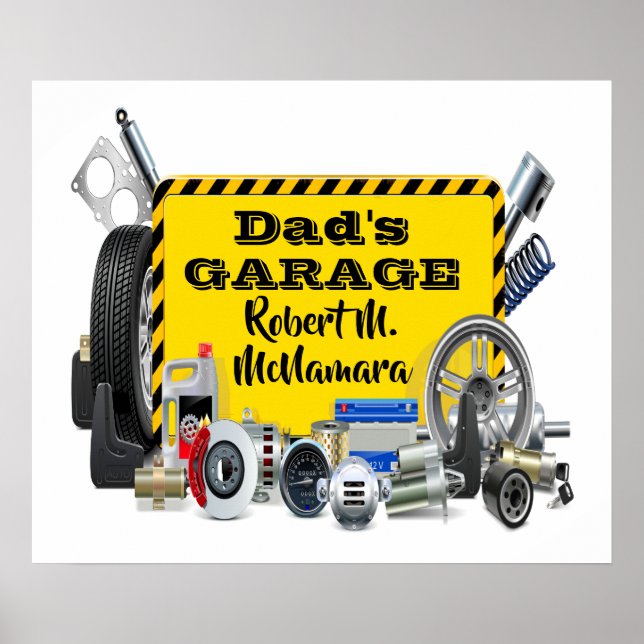 Sinal de Garagem Poster (Frente)