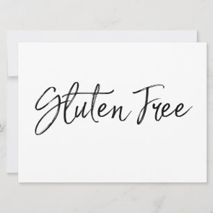 Sinal de "Gluten Free" Na moda Letreiro