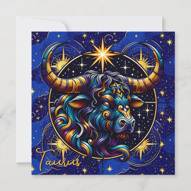 Sinal de Horoscópio Taurus Zodiac Astrologia (Frente)