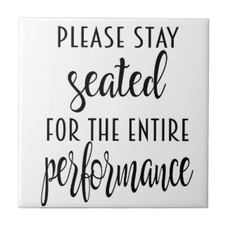 Sinal de Humor em Banheiro, Azulejo de Humor Cerâm