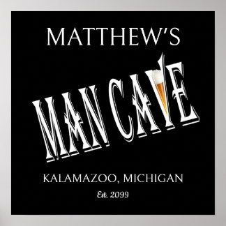 Sinal de Impressão Poster de Pub de Caverna