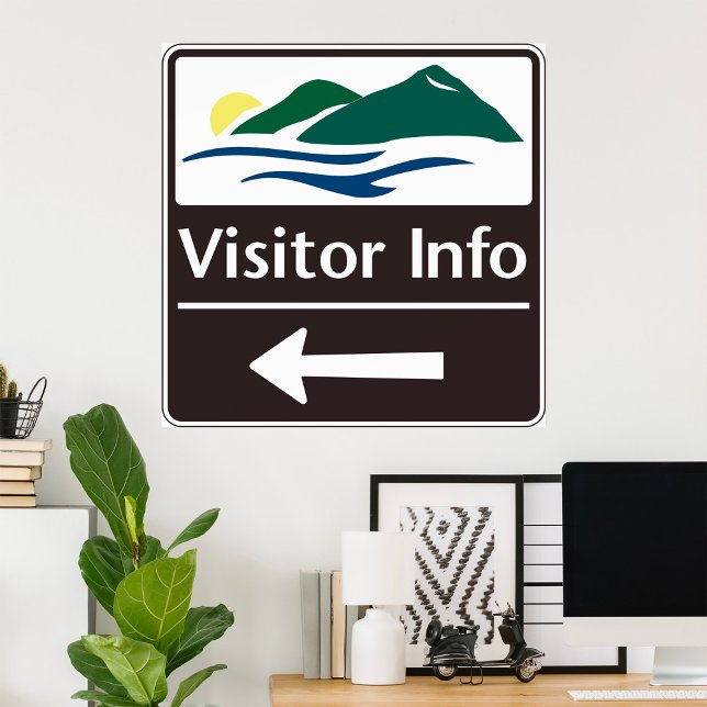 Sinal de Informação de Visitante Poster (Criador carregado)