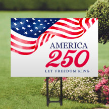 Sinal de jardim da bandeira americana patriótica A