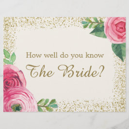 Sinal de jogo de chá de panela - 8,5x11