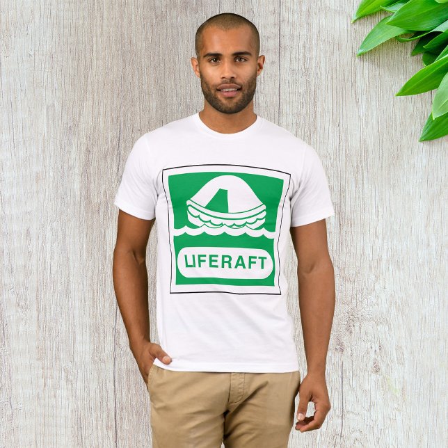 Sinal de Liferaft Mens T-Shirt (Criador carregado)