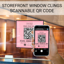 Sinal de Loja Código QR Escaneável | Escaneie, Peç