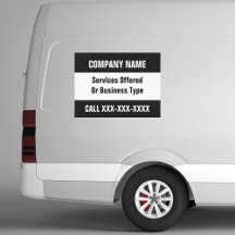 Sinal de Marketing de Carro de Empresa Personaliza