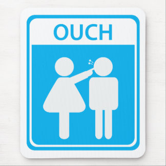 sinal de menina mousepad
