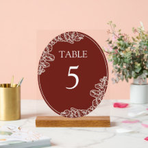 Sinal de mesa de acrílico Anthurium