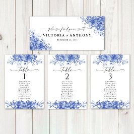 Sinal de Mesa de Cabeça de Casamento Floral de Por