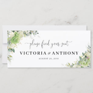 Sinal de Mesa de Cabeceira de Casamento com Hortên