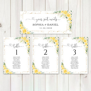 Sinal de Mesa de Cabeceira de Casamento Floral Ama