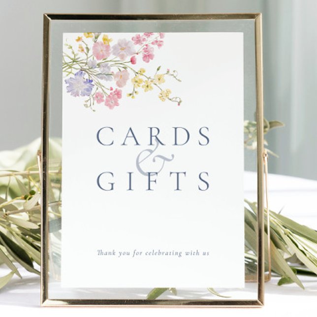 Sinal de Mesa de Casamento em Poeira Azul Luxurian (Lush Dusty Blue Script Wedding Tabletop Sign)
