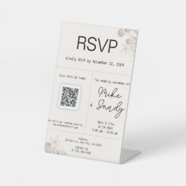 Sinal de Mesa de Favor de Casamento, Sinal de RSVP