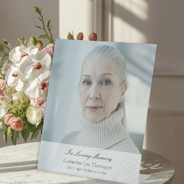 Sinal de Mesa de Funeral com Letra Elegante