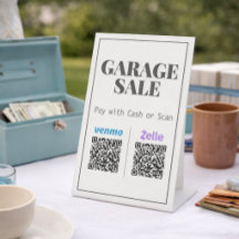 Sinal de Mesa de Pagamento com Código QR para Vend