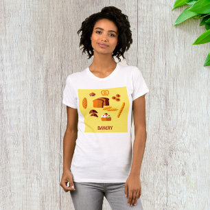 Sinal de padaria Comida cozida Mulher T-Shirt