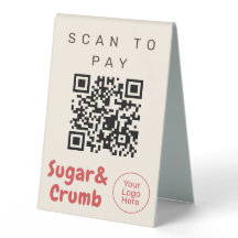 Sinal de Pagamento por Scan de Padaria Pronto para
