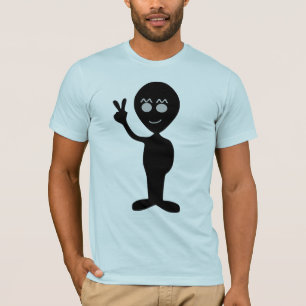 Sinal de paz alienígena engraçado T-Shirt