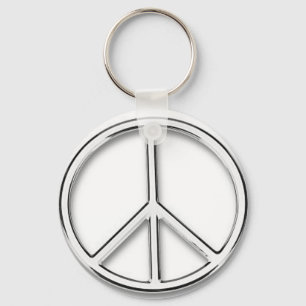 sinal de paz cromo chaveiro